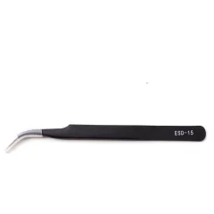 Antistatic Precision Curved Coil Tweezers