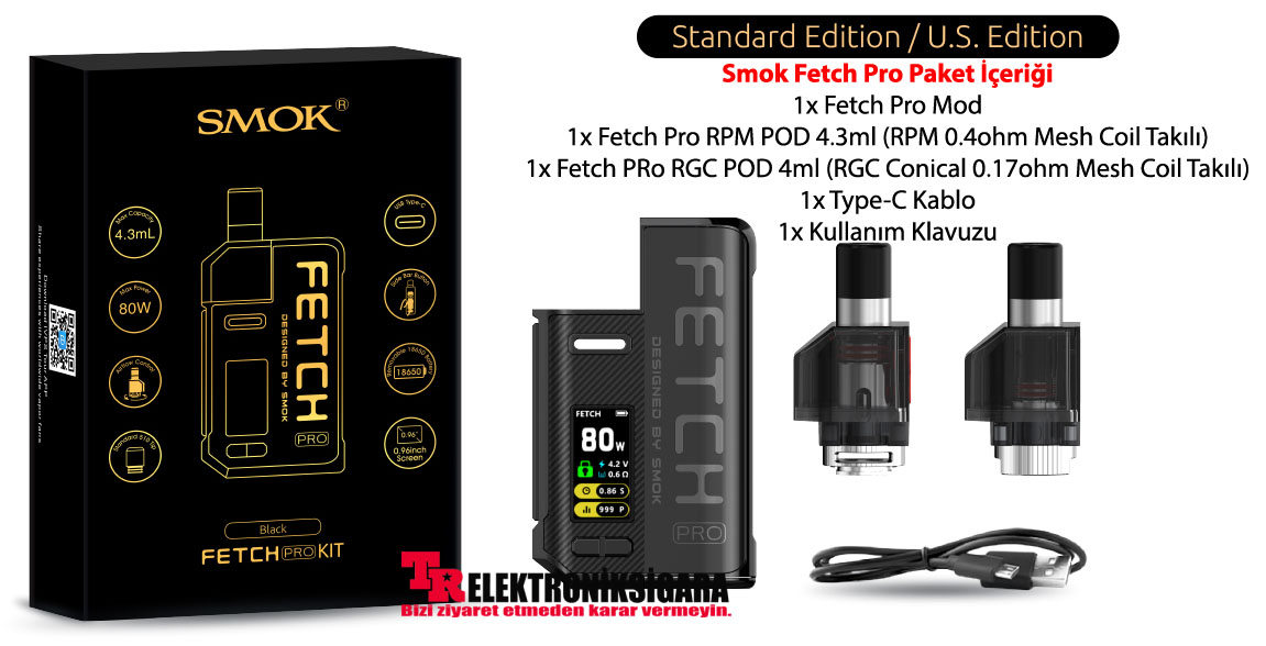 Smok Fetch Pro 80w Pod Mod Elektronik Sigara