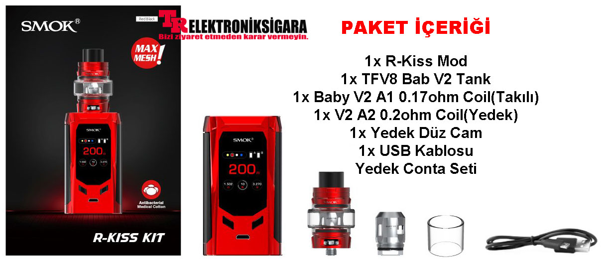 Smok R-Kiss 200W Kit TFV8 Baby V2 Tank