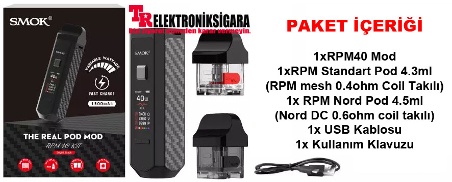 ﻿Smok RPM 40 Pod Mod Elektronik Sigara